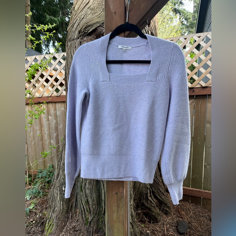 Lavender Madewell Boxy Sweater